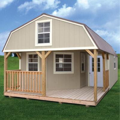 Painted Deluxe Lofted Barn Cabin